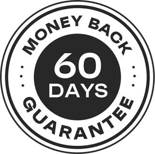 60 day money back guarantee emblem for TurboCash Predictor